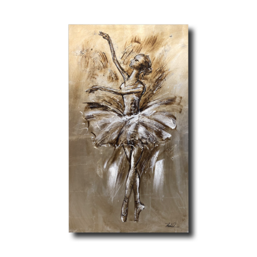 A painting with a ballerina