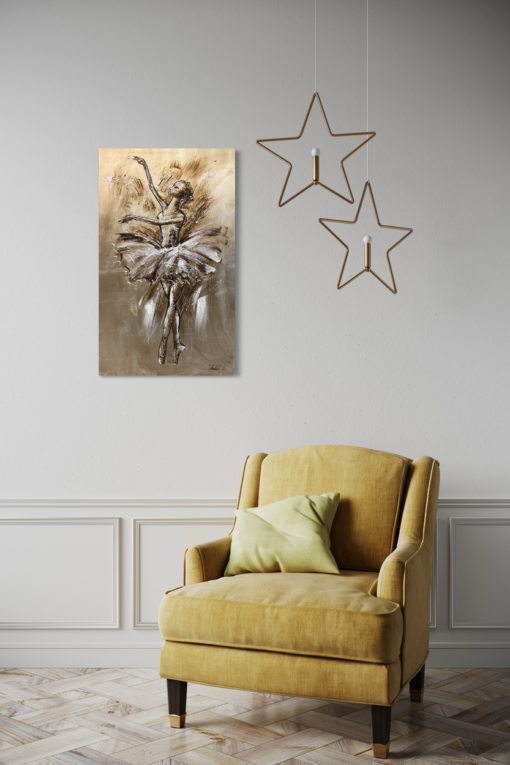 A painting with a ballet dancer