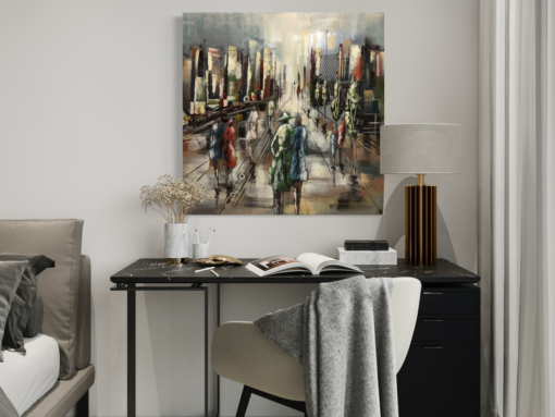 An artwork with a New York motif