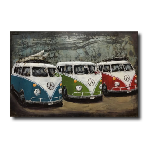 Picture with classic VW surf bus