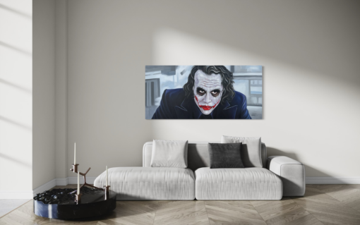 A painting with the joker