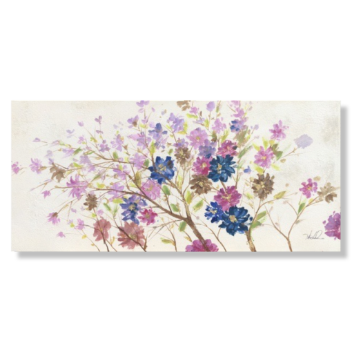 A painting with flowers