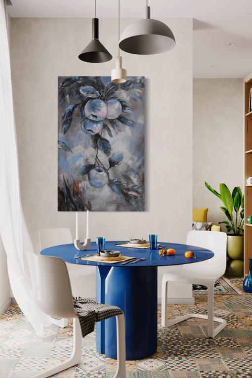 A painting with apples