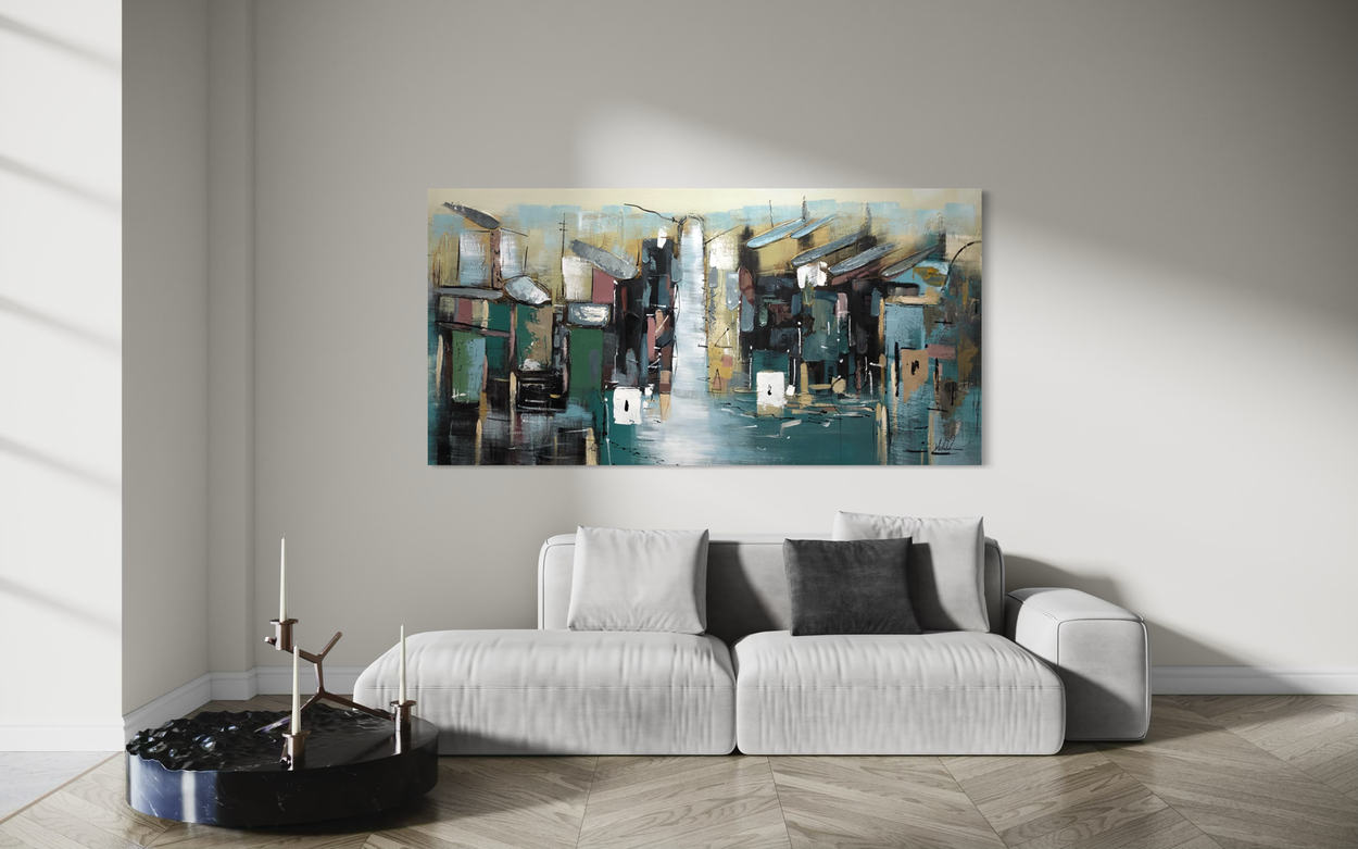an abstract painting