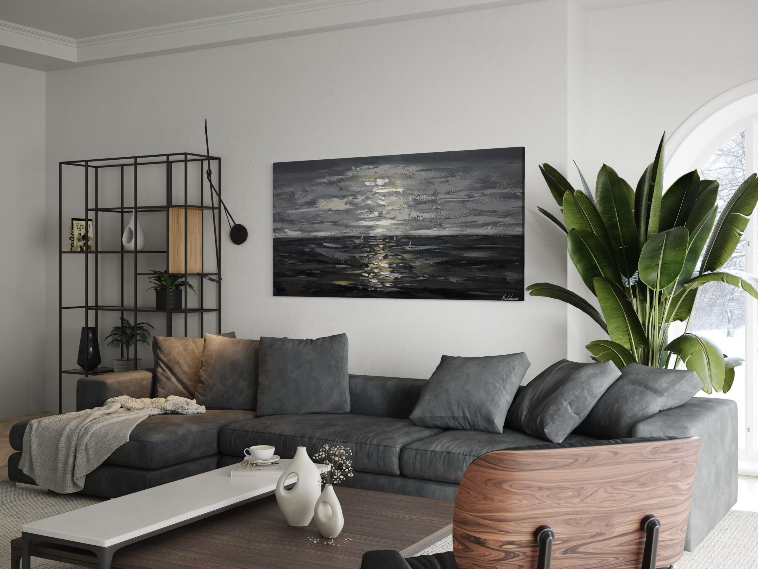 A painting inspired by the sea