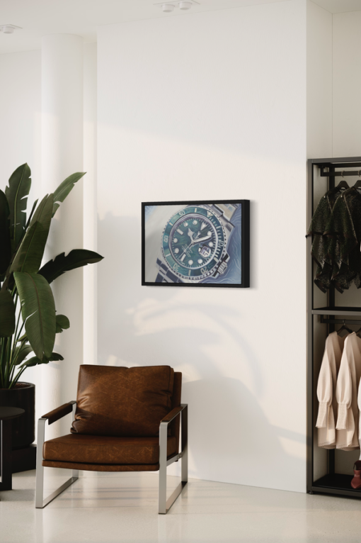 A painting with Rolex watches