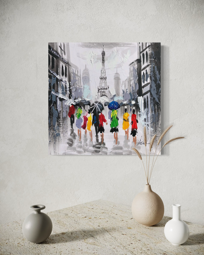 A painting of Paris