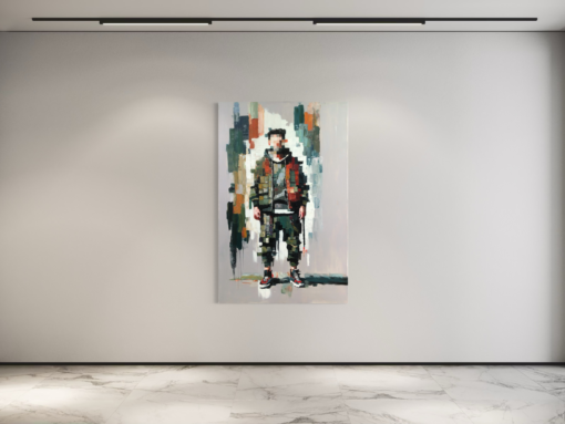 A painting by Il Scimmia, Urban Jungle