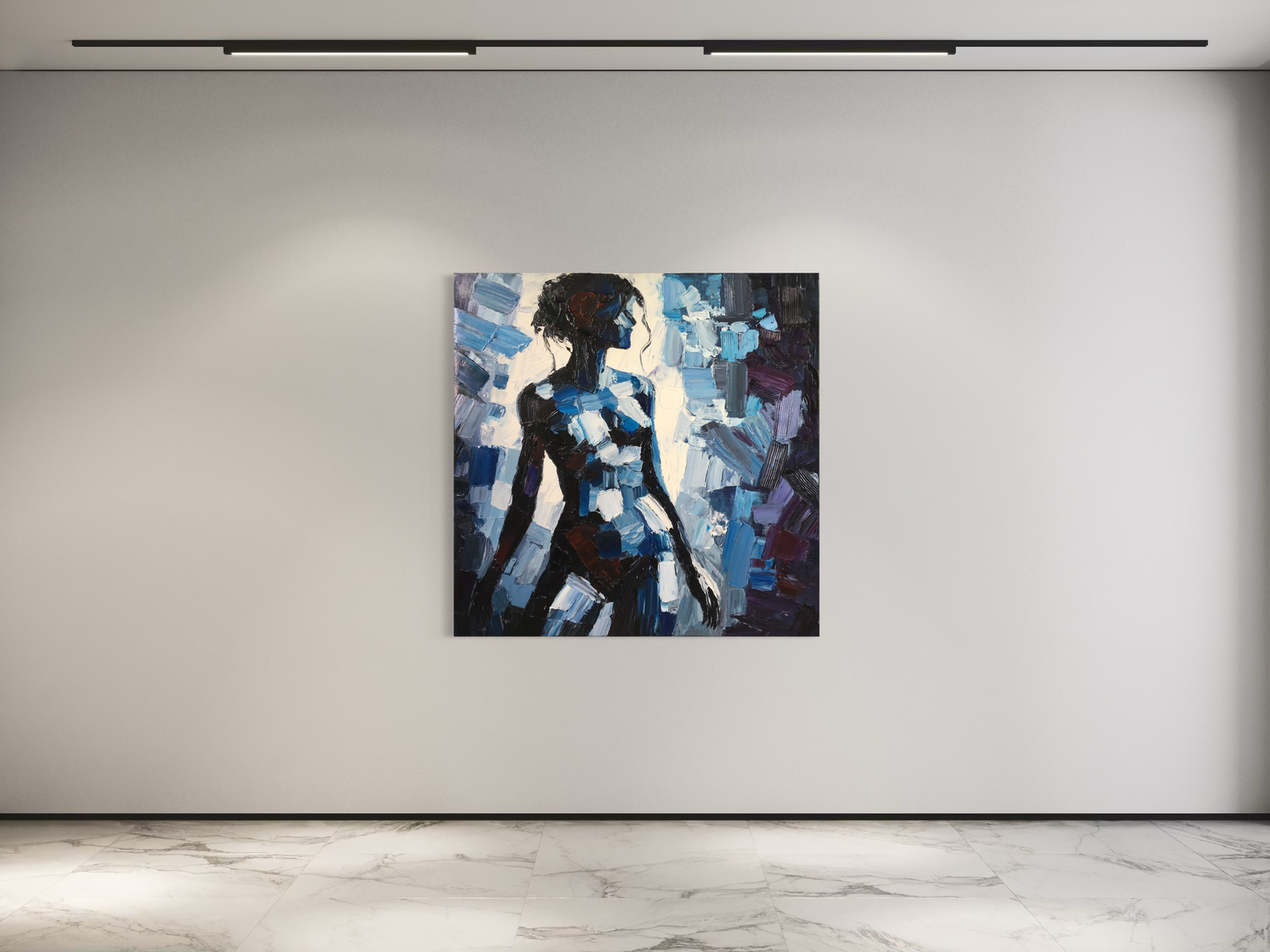 A painting in impasto technique by Il Scimmia - Psyche