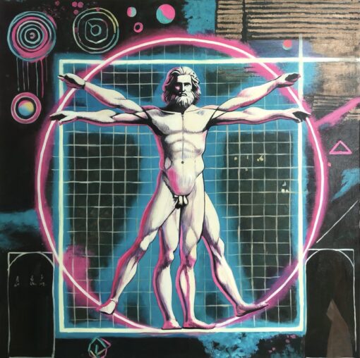A painting by Il Scimmia, Vitruvian Redux
