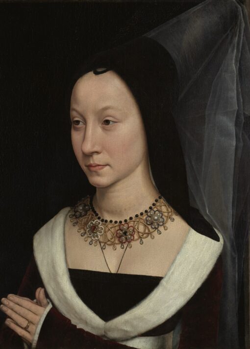 Hans Memling – Maria Portinari, canvas print on stretcher