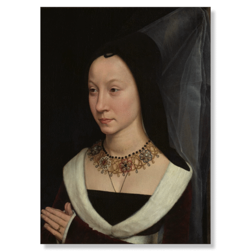 Hans Memling – Maria Portinari, canvas print on stretcher