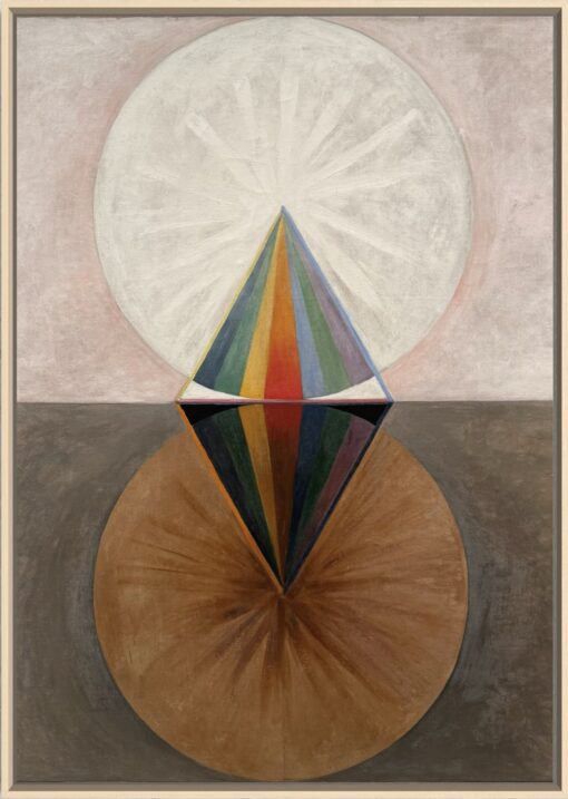 Canvas with the artist Hilma af Klint – The Swan No. 12 (1915)