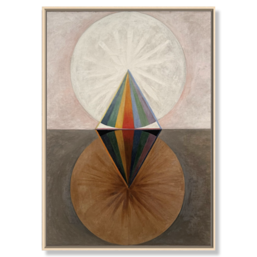 Canvas with the artist Hilma af Klint – The Swan No. 12 (1915)