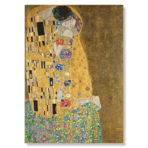 Gustav Klimt – The Kiss, 50×70 cm, canvas on wooden frame (Timeless Masterpieces – passion)