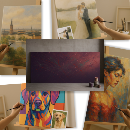 Paintings created from your own motif
