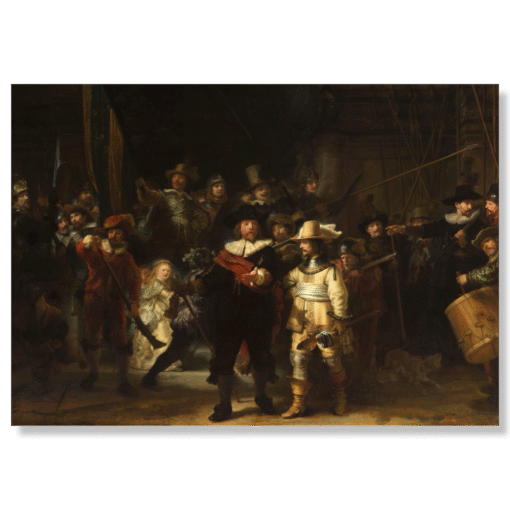 Rembrandt – The Night Watch, canvas print on stretcher