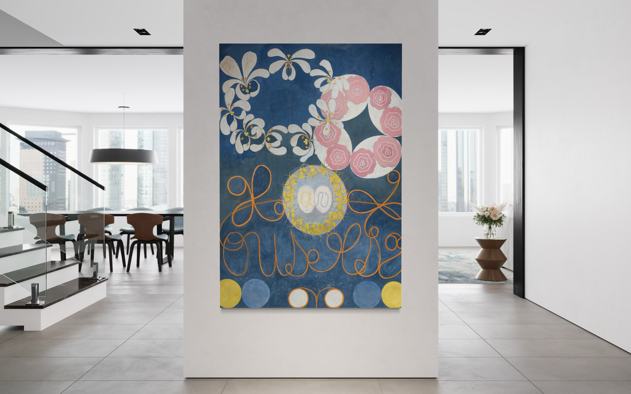 With The Ten Largest, No. 1 by Hilma af Klint, you bring an iconic artwork into your space that unites art history, spiritual symbolism and contemporary aesthetics – a timeless statement for the wall.