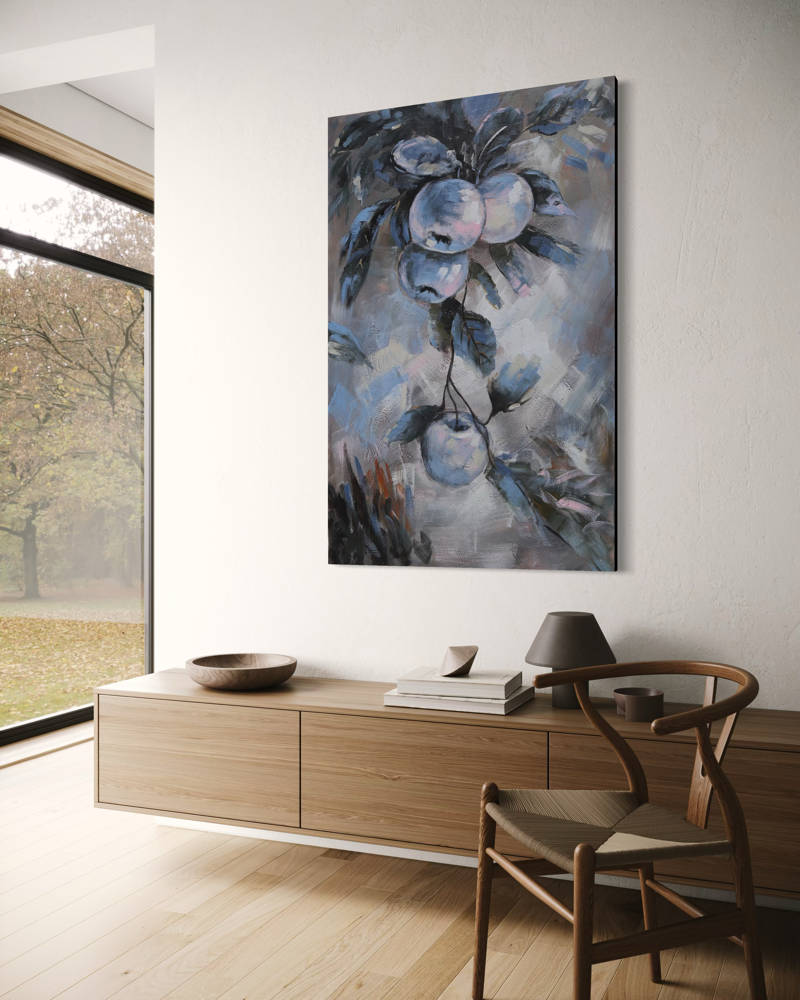 A painting with apples
