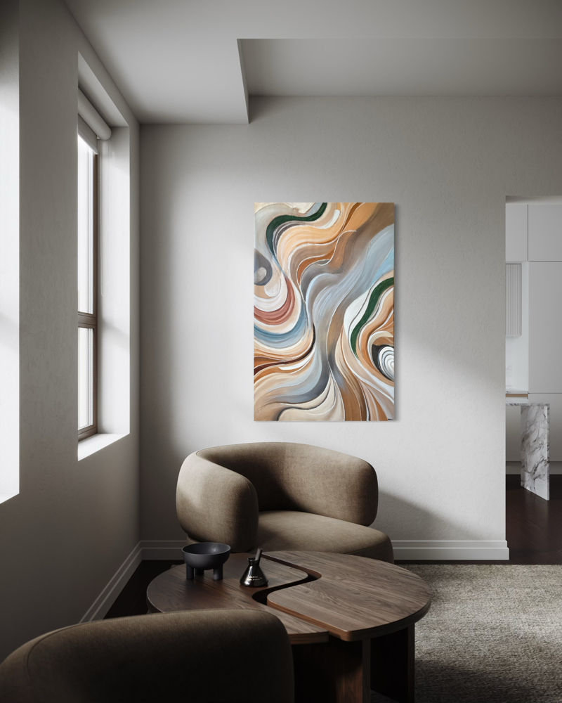 an abstract painting