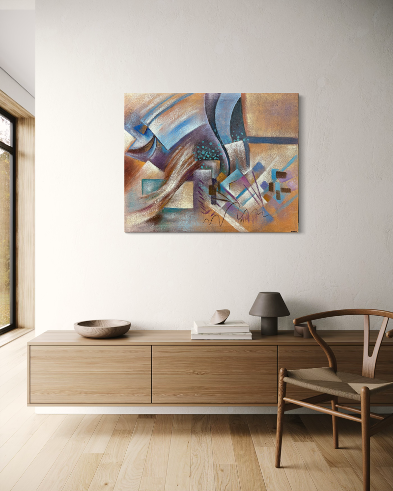 an abstract painting